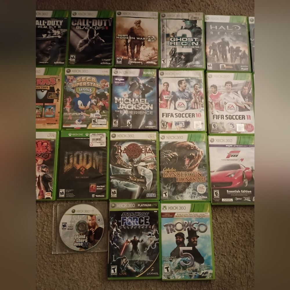 Xbox 360 - 33 Videogame Lot PRE-OWNED - Picture 3 of 4